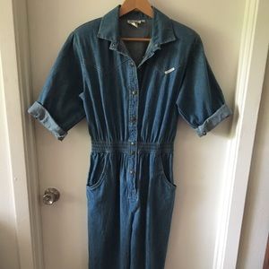 Dreams Vintage Women’s Jean Pantsuit-Romper